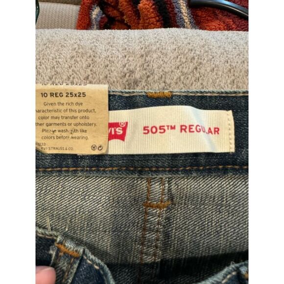 NWT Levi's Denim Jeans Boys Size 10 Blue Straight Leg Flare Boot Cut - Picture 3 of 4